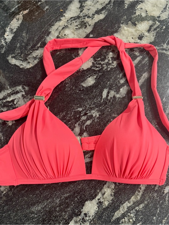 Victoria's Secret Other - Victoria's Secret Coral Pink Halter Bikini Top